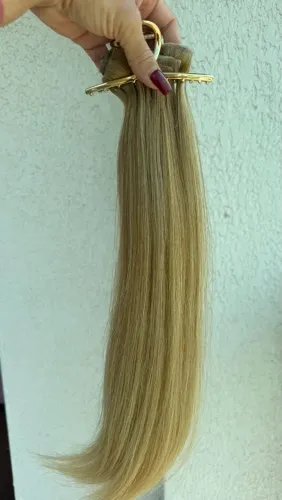 Mega Hair Cabelo Humano Loiro - 41 cm - 88 gr