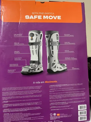 Vendo bota ortopédica marca safe move , bota muito confortável com regulagem a ar