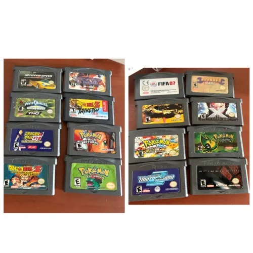 Lote com 16 jogos de Game Boy Advance