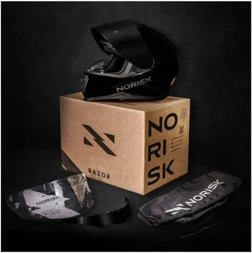 CAPACETE NORISK RAZOR MONOCOLOR BLACK EDITION Tam. 58