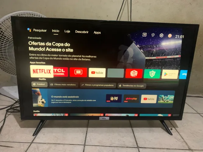 Tv TCL smart Android 32 polegadas 