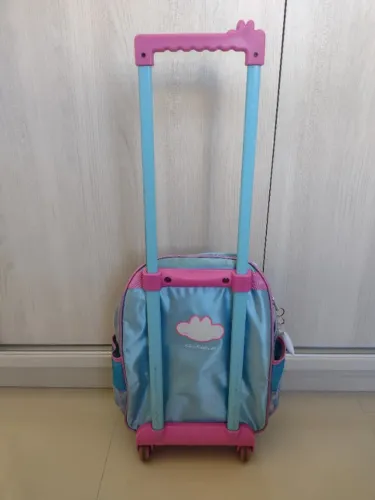 Kit Mochila de Rodinha Lilica Ripilica Space + Lancheira Infantil Escolar