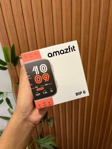 Relógio Amazfit Bip 6 Vermelho com GPS