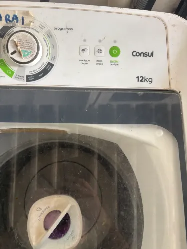 Máquina de lavar 12kg com defeito