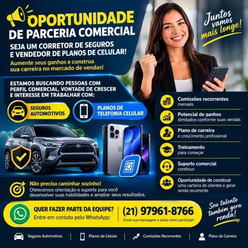Corretor de seguro e telefonia celular