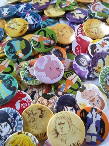 Bottons Nanatsu no Taizai - NerdDog Store Sete Pecados Capitais Seven Deadly Sins Meliodas