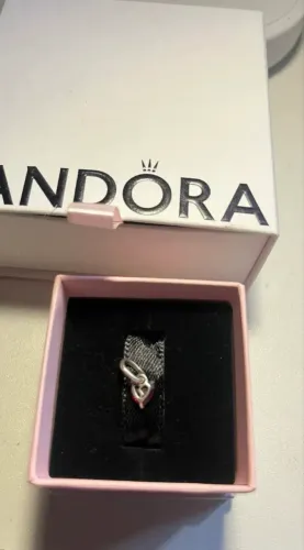 Mini Charm Pendente Coracao E Esmalte Vermelho OG