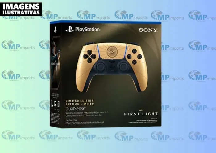 Loja MP Imports: Controle Sem Fio Sony DualSense, Edição Limitada 007 First Light