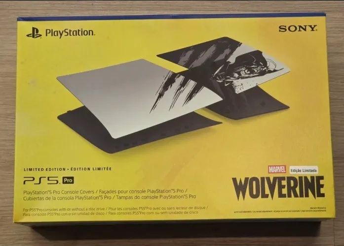 Tampas playstation 5 Pro ps5 Wolverine Edição Limitada Adamantium