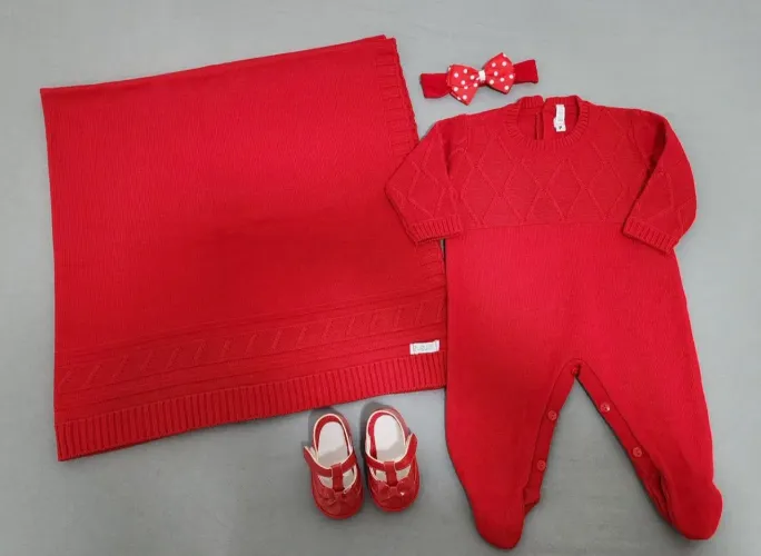 Saída maternidade em tricot