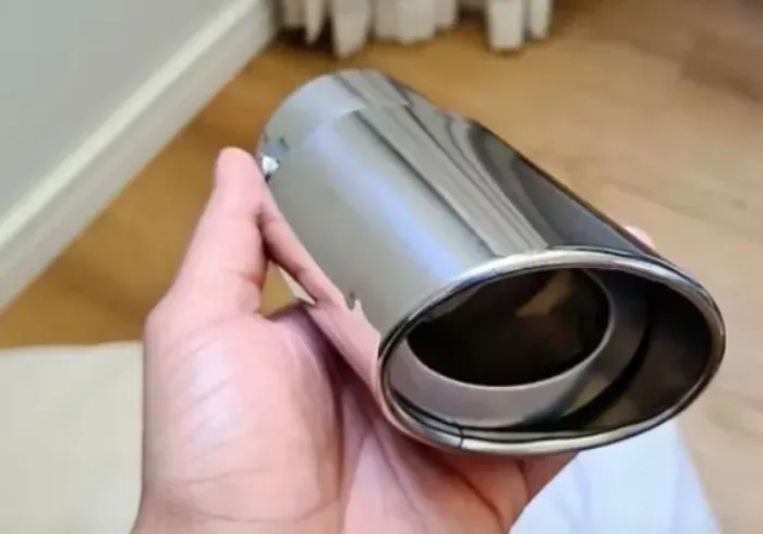 Ponteira escapamento aço inox universal 3 polegadas 