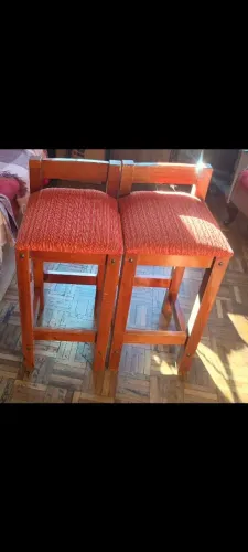 Banquetas madeira maciça