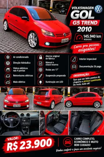 Volkswagen Gol Geração V 1.0 8V MI Total Flex Mec. 4P 2010