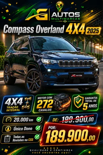 Jeep Compass Over. Hurric 2.0 4X4 TB 16V Aut. 2025