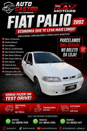 Fiat Palio EX 1.0 MPI Fire 8V 4P 2002