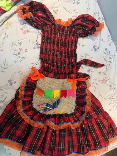 Vestido Xadrez Caipira