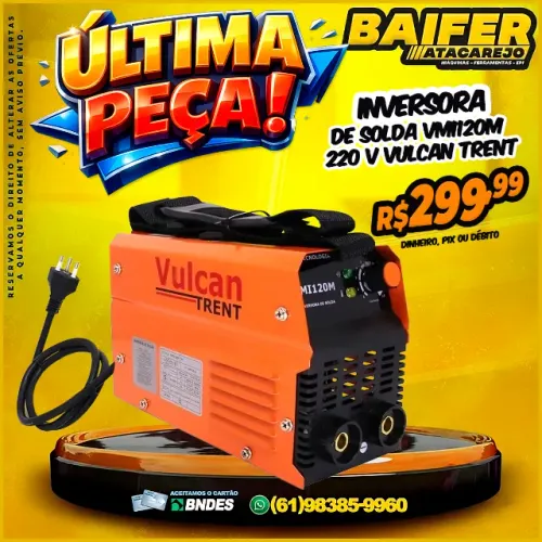Inversora de Solda VMI120M 220 V Vulcan Trent