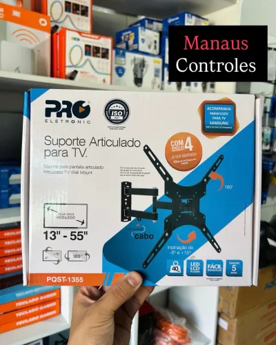 Suporte Articulado para TV - 55 Polegadas 43cm da Parede 