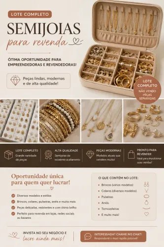 Lote completo de semijoias !