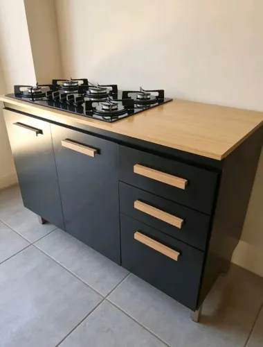 Balcão + Fogão Cooktop 5 Bocas Atlas