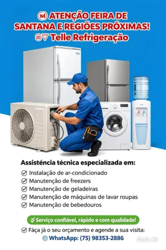 Manutenção em freezer