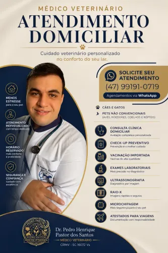 Atendimento veterinário Domiciliar