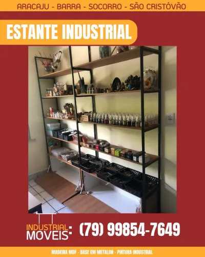 Estante industrial para comércio 