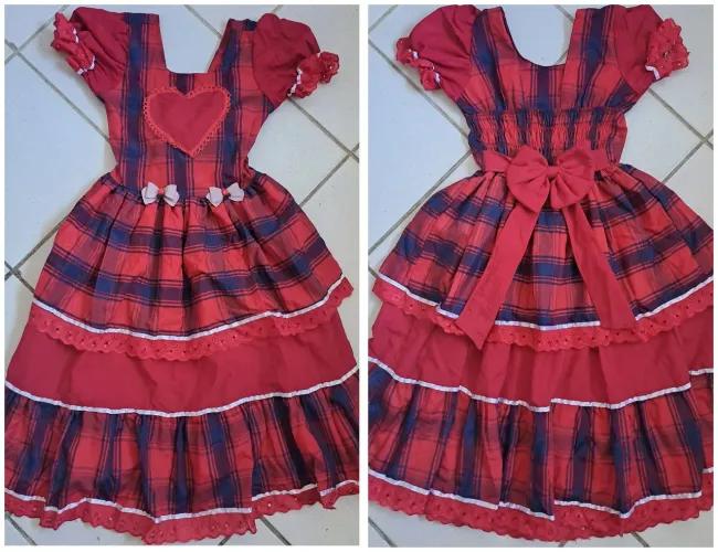 Vestido Junino 12 anos