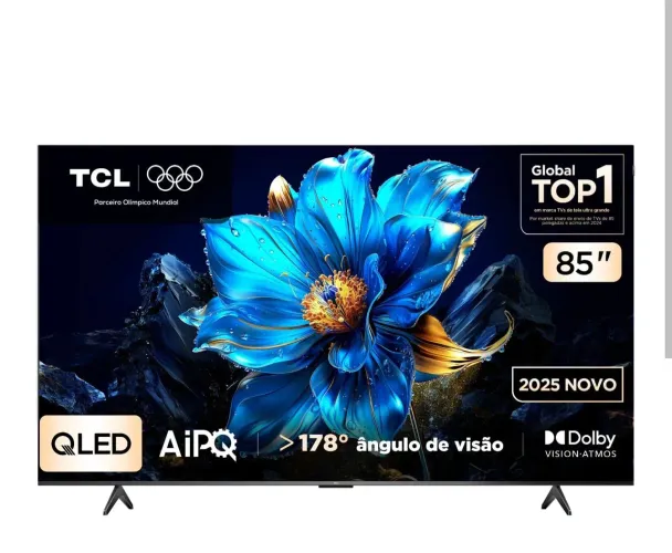 Smart tv TCL QLED 85 polegadas semi nova
