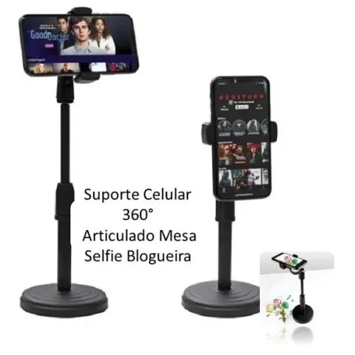 Suporte Tripé Celular 360 ° - Frete Grátis
