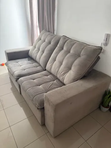 Sofa retrátil Cinza