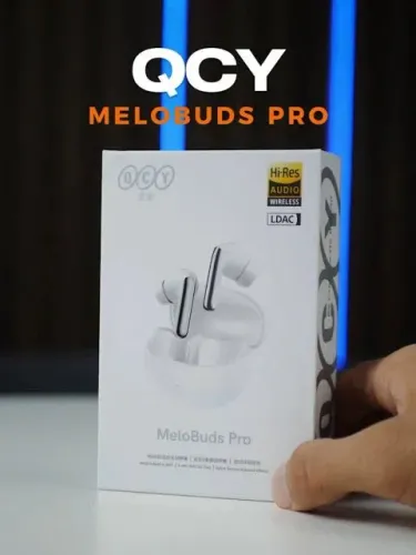 Fone Bluetooth QCY Melobuds Pro ANC Hi-Res Branco Lacrado Original 