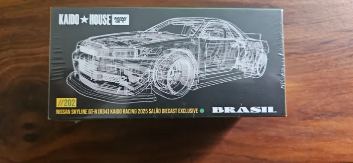 Kaido House Nissan Skyline GT-R (R34) Salão Diecast