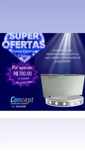 Freezer Electrolux 2 tampas