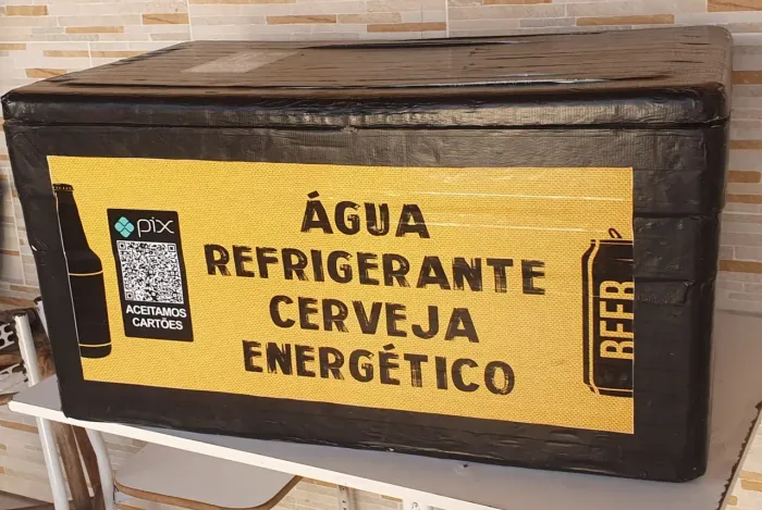 Caixa de isopor 284l com manta térmica personalizado