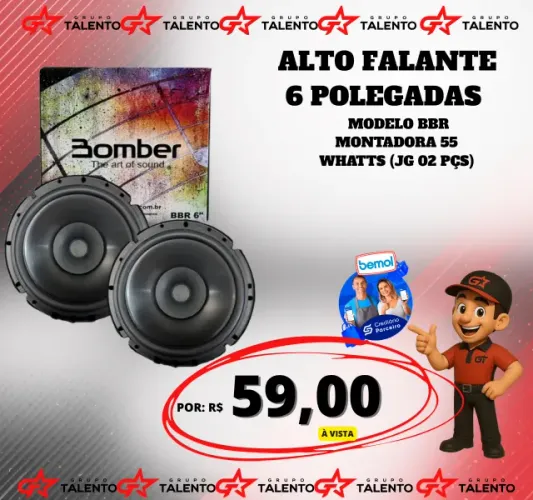 ALTO FALANTE 6 POLEGADAS BBR