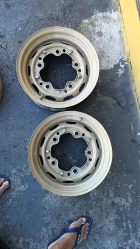 RODAS 5 FUROS ARO 15 TALA LARGA PRO FUSCA KOMBI KARMAN GUIA BUG BAJA 