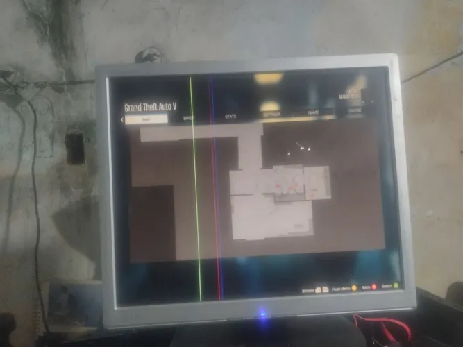 Monitor Pc Cabos VGA e cabo de energia ligar 16 polegadas 
