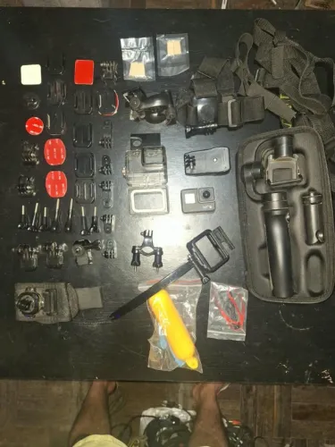 GoPro Hero 6 Black + Estabilizador Gimbal Hohem + Mega Kit de Acessórios
