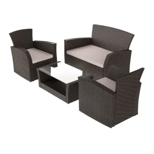 CJ ESTAR RATTAN 4LUG 4PCS PALERMO