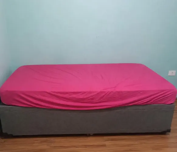 Cama box baú + colchão de solteiro