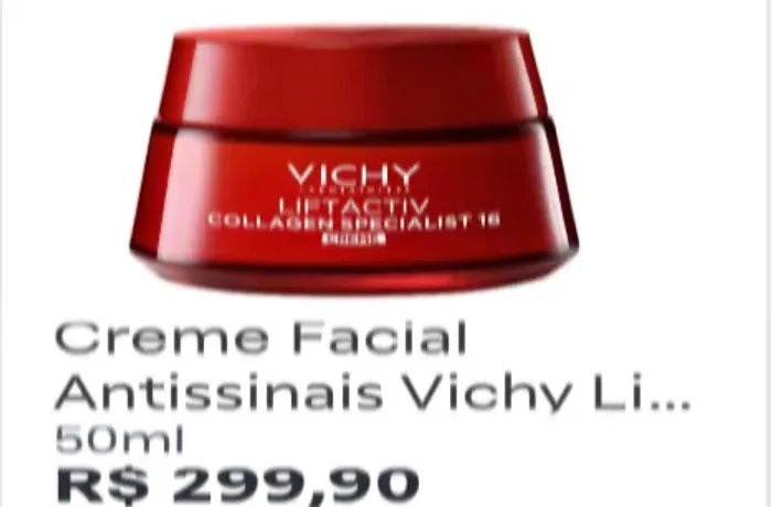 Creme Facial Antissinais Vichy Liftactiv Collagen Specialist 16 50ml