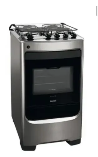 Fogão 4 bocas Consul cinza com forno