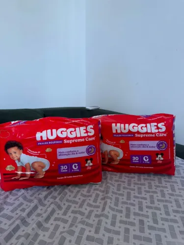 Fralda Huggies supreme care G