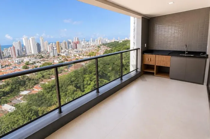 Apartamento no Brisamar com Vista Definitiva para o Mar 76m², 2 Quartos (1 Suíte)
