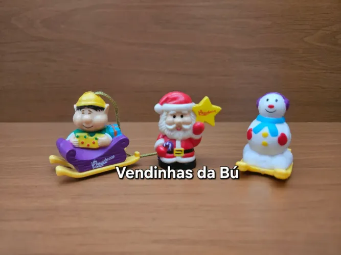 Miniaturas colecionáveis Bauducco natal 