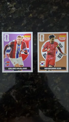 [Bônus] Figurinha de bronze do Son e do Halland roxa da copa de 2026