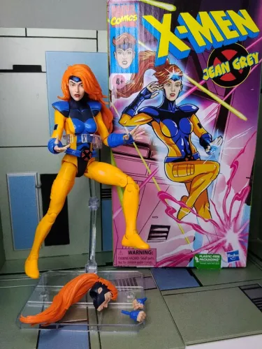 Boneco Marvel Legends Jean Grey X-Men Animated Series VHS Hasbro