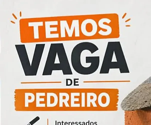 Vaga para pedreiro