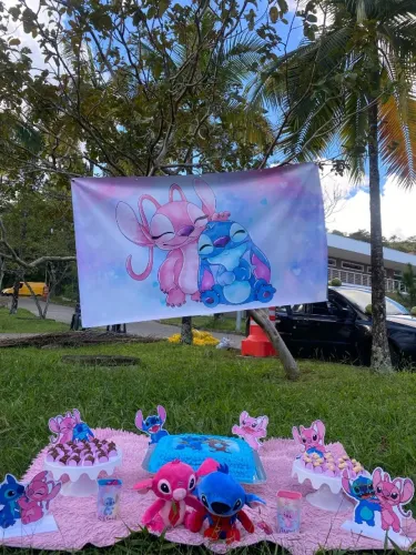Kit display completo para aniversário do Stitch